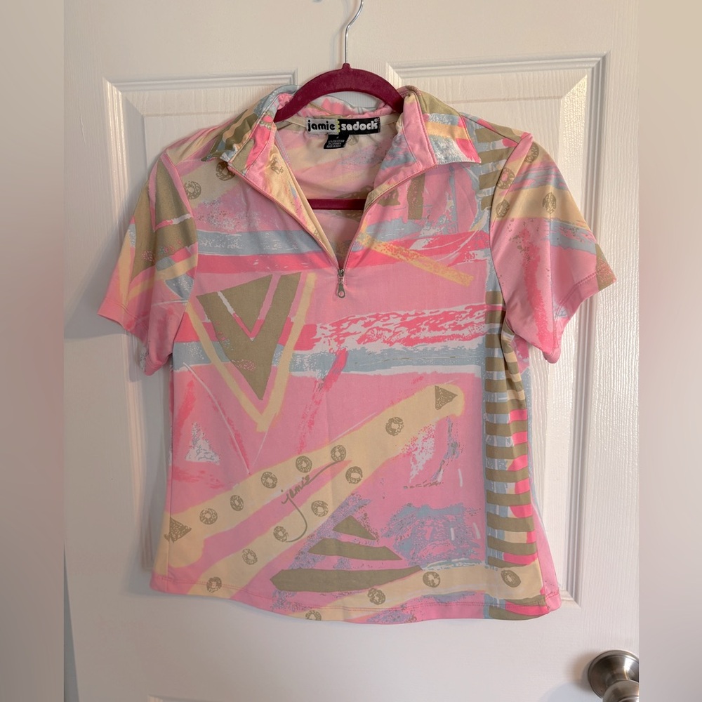 Jamie Sadock Short Sleeve Retro Polo Shirt
